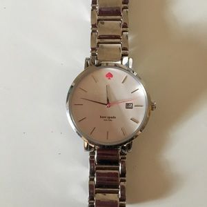 Kate Spade Gramercy Watch - Silver 40mm Dial